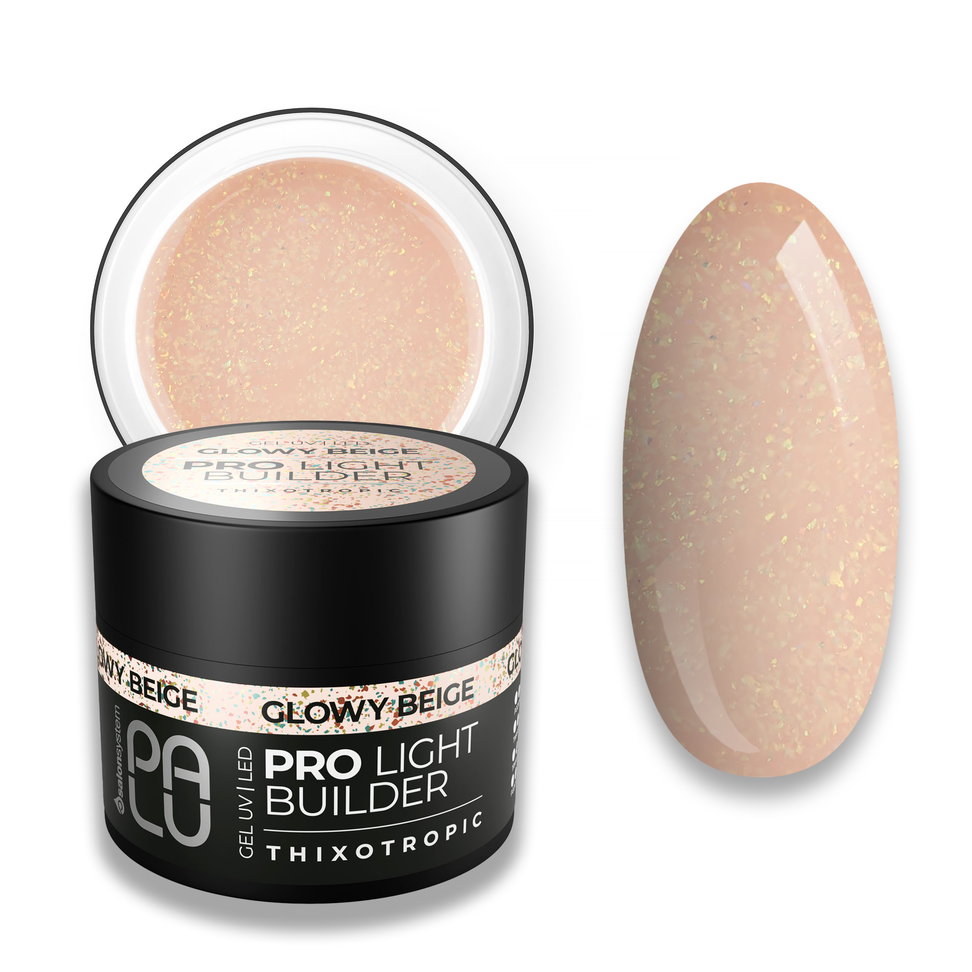 PALU Pro Light Builder építőzselé 45g - Glowy Beige