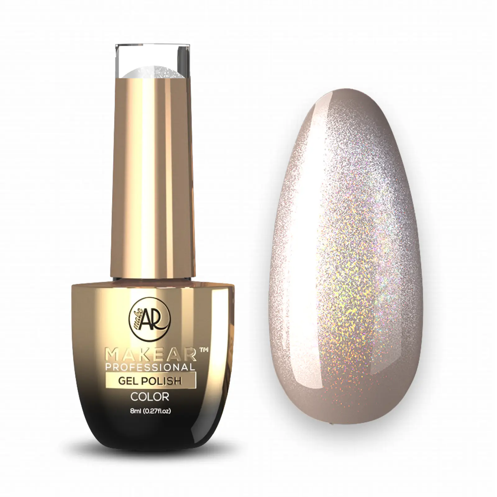 MAKEAR Holo Cat Eye Gel Polish 8ml - Cleangirl Collection - No.HC04