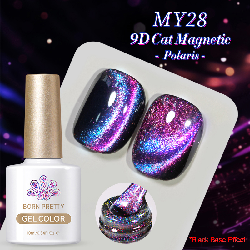 Born Pretty Cat Magnetic UV/LED gél lakk 10 ml - MY28 - 9D Cat Eye 