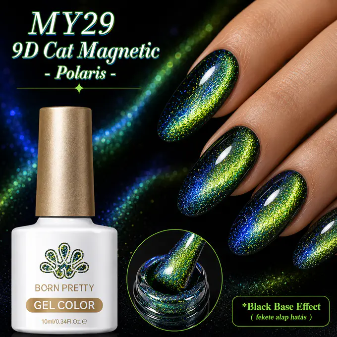 Born Pretty Cat Magnetic gél lakk 10 ml - MY029 - 9D Cat Eye