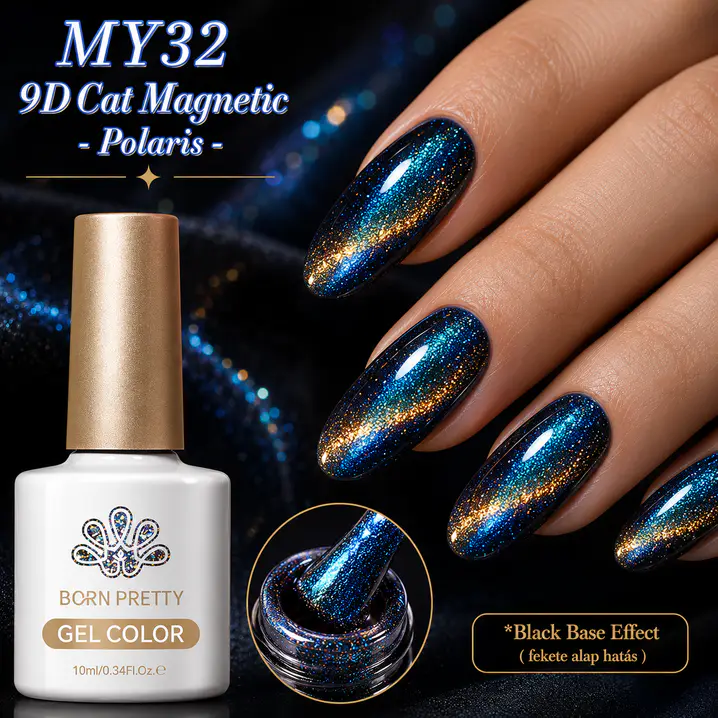 Born Pretty Cat Magnetic gél lakk 10 ml - MY032 - 9D Cat Eye