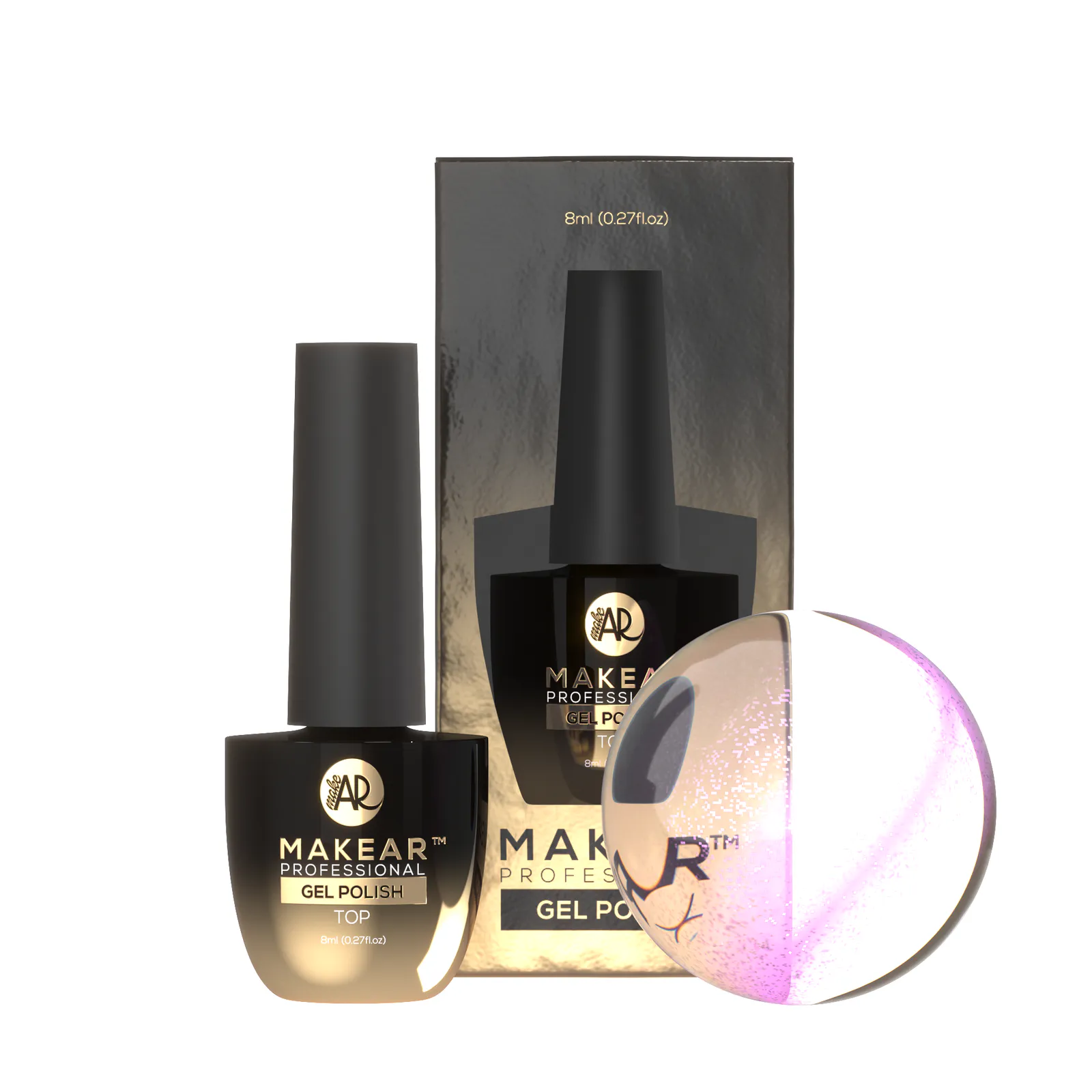 MAKEAR No Wipe Top 8 ml - Cat Eye Pink