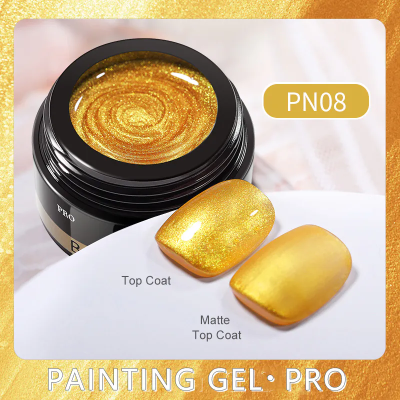 BORN PRETTY PRO Painting Gel 5 ml - PN08 - Gold