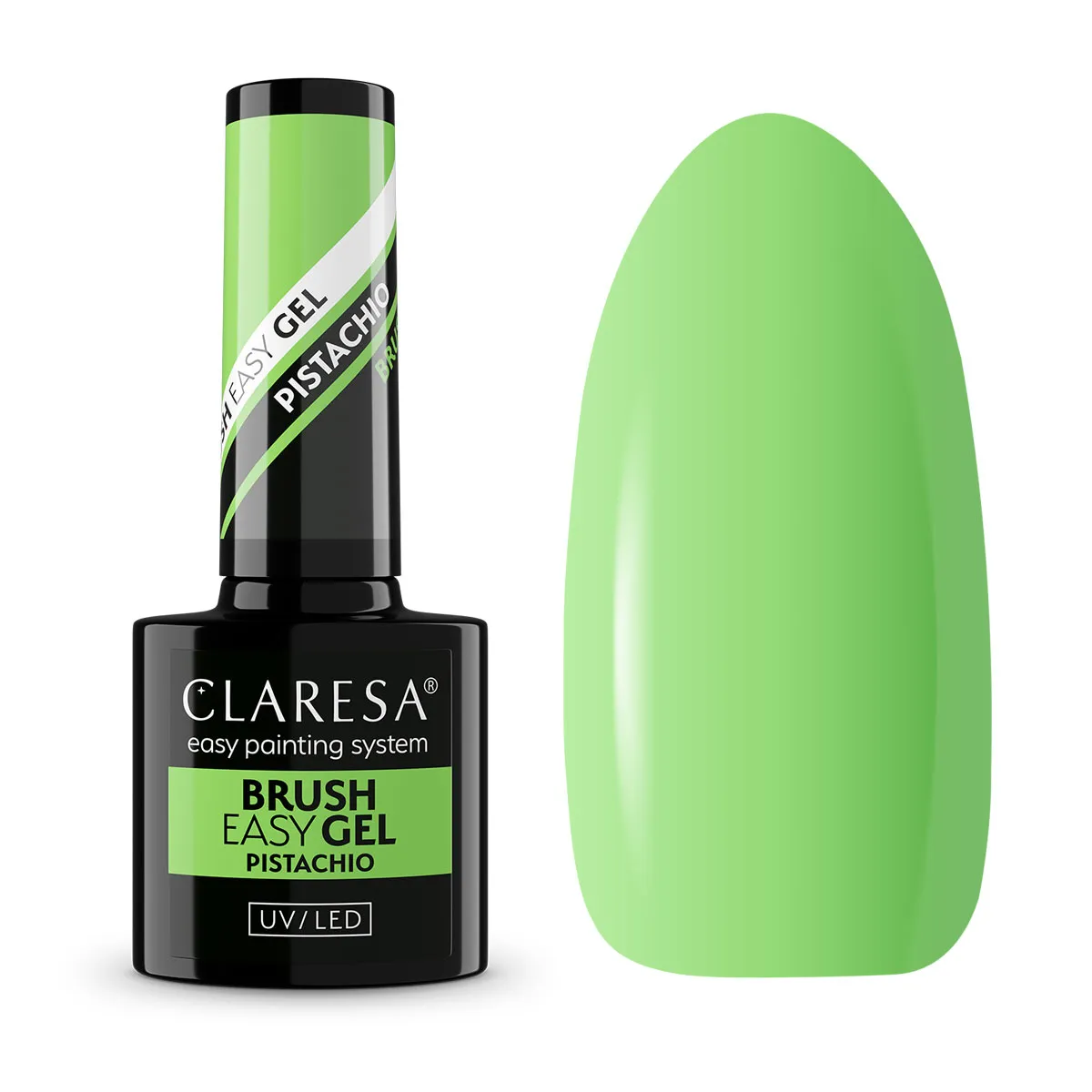 CLARESA UV/LED Brush Easy Gel 5g - Pistachio