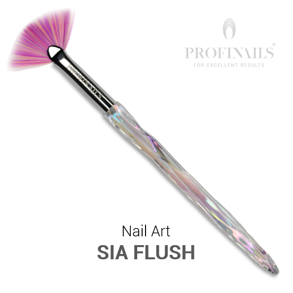 Profinails Aurore Boreale Nail Art legyezõ díszítõ ecset Sia Flush 