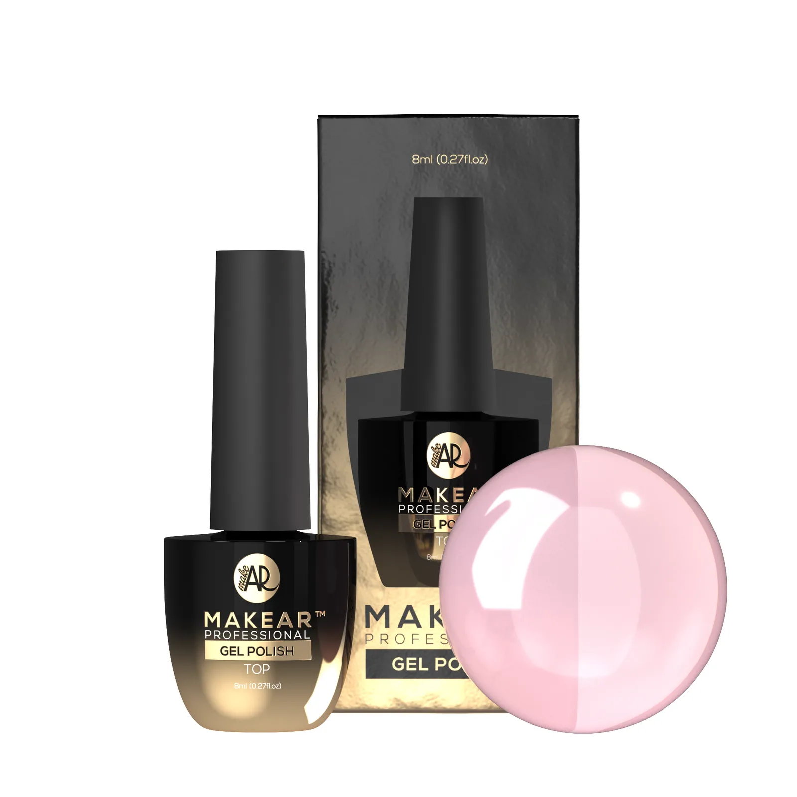 MAKEAR No Wipe Top 8 ml - MILKY ROSE