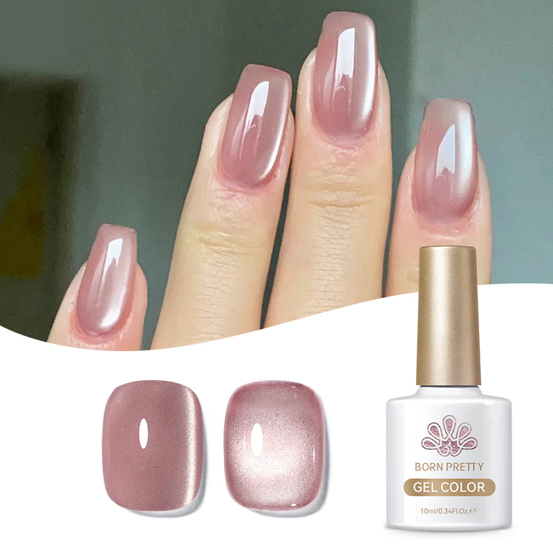 Born Pretty Cat Magnetic UV/LED gél lakk 10 ml - MY125 - Dried Rose