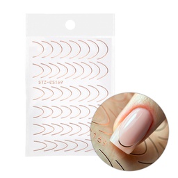 Öntapadó francia matrica (48 db) - 3 Rosegold -