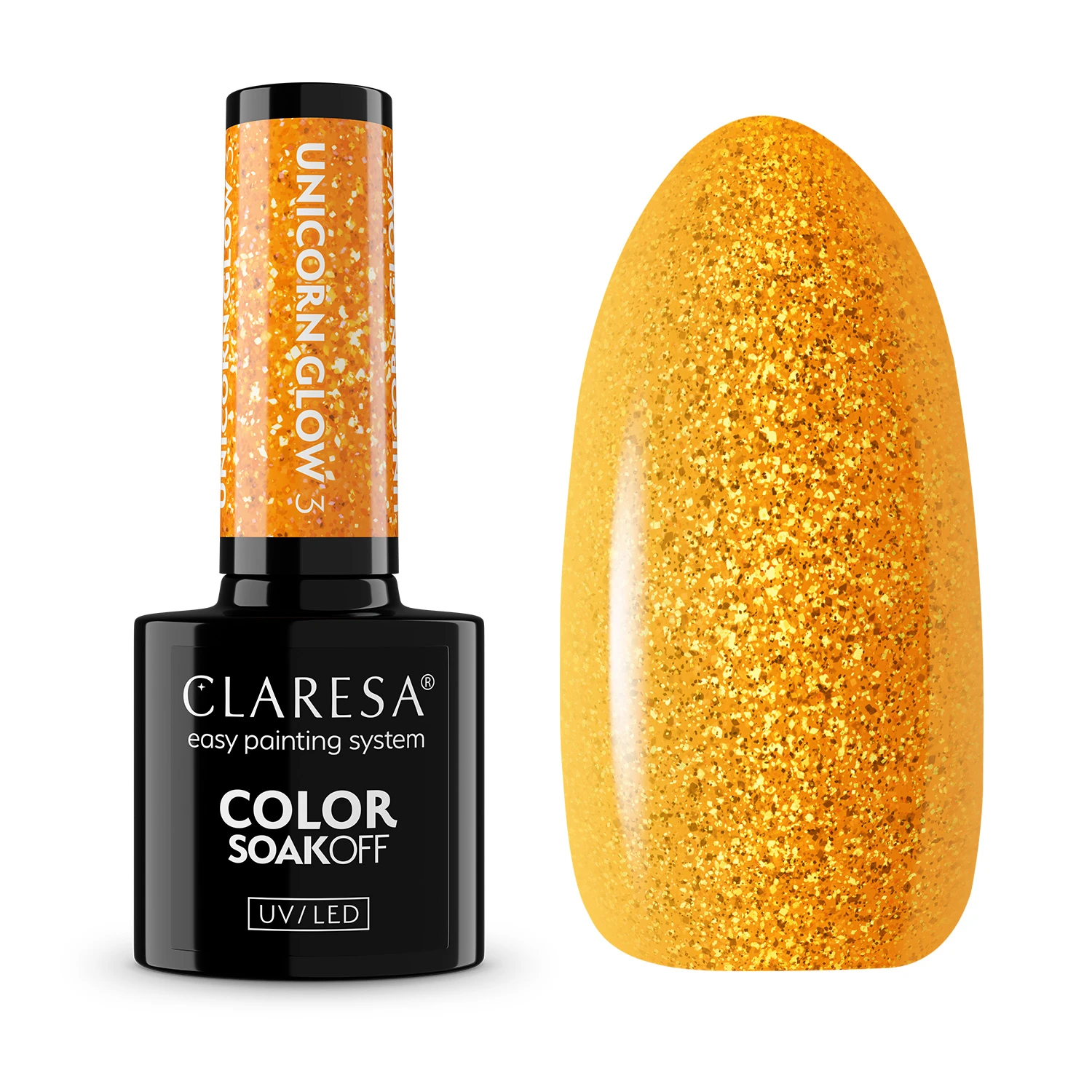 CLARESA UV/LED gél lakk 5g - Unicorn Glow 3