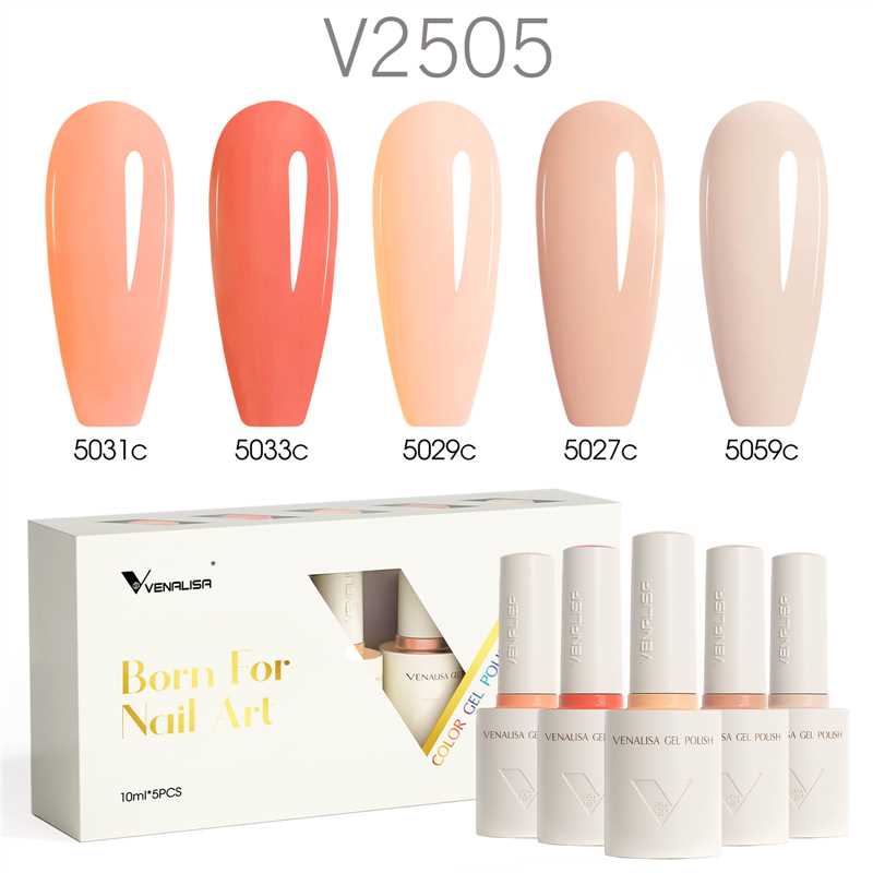 Venalisa 5 db-os UV/LED Gél lakk szett - 5x10 ml - V2505