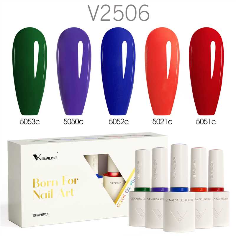 Venalisa 5 db-os UV/LED Gél lakk szett - 5x10 ml - V2506