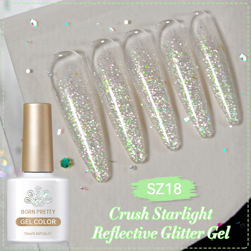Born Pretty UV/LED gél lakk 10 ml - SZ18 - Crush Starlight