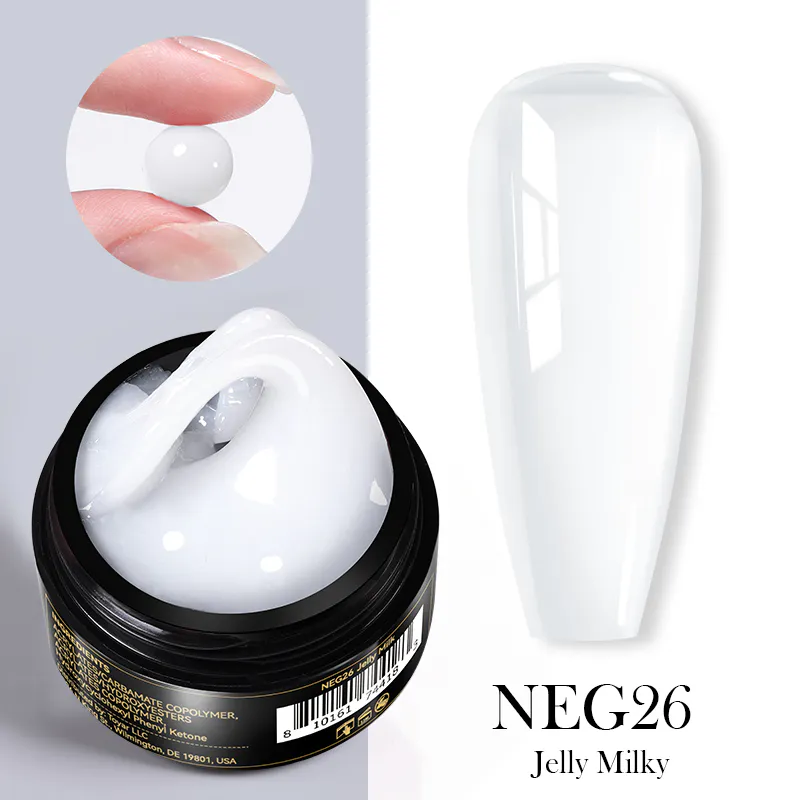 Born Pretty  Pro fixálásmentes gyurmazselé 15 ml -  NEG26 - Áttetsző