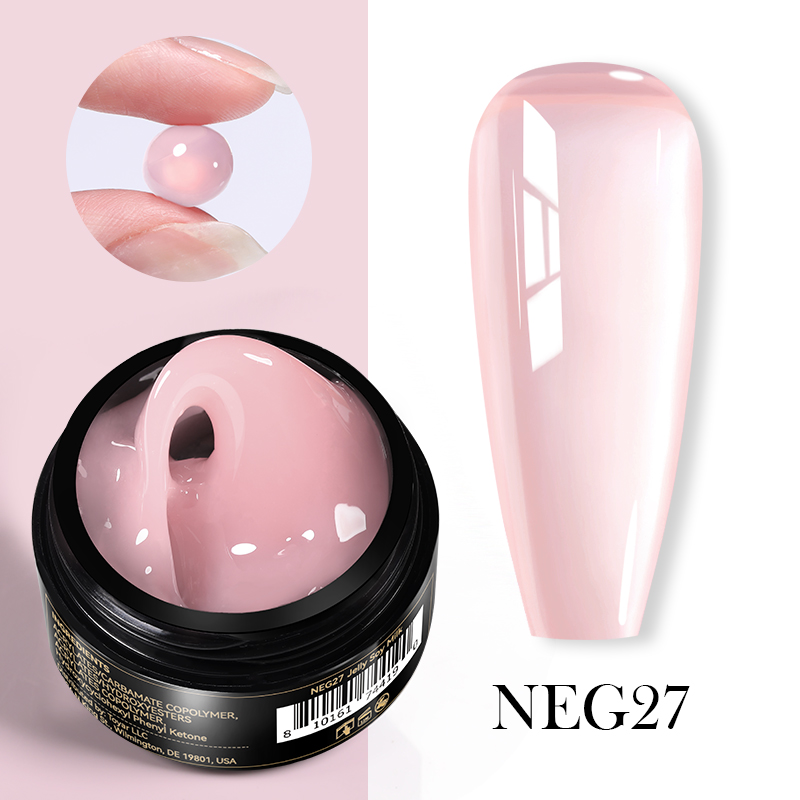 Born Pretty  Pro fixálásmentes gyurmazselé 15 ml -  NEG27 - Áttetsző