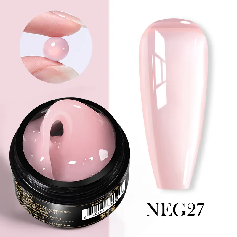 Born Pretty  Pro fixálásmentes gyurmazselé 15 ml -  NEG27 - Áttetsző