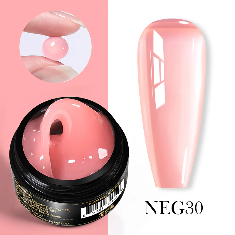 Born Pretty  Pro fixálásmentes gyurmazselé 15 ml -  NEG30 - Áttetsző