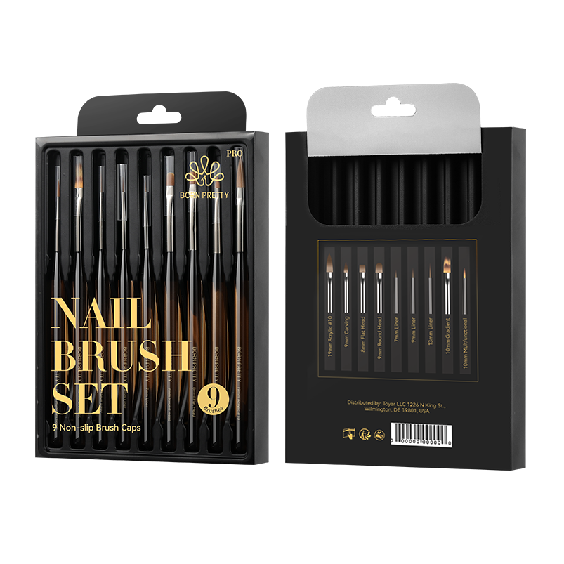 BORN PRETTY PRO ecset szett - 9 db