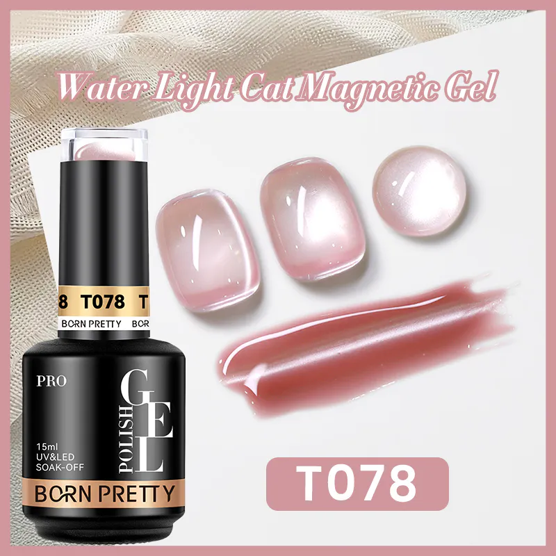 BORN PRETTY PRO UV/LED gél lakk 15 ml - T078 - Water Light Cat Magnetic
