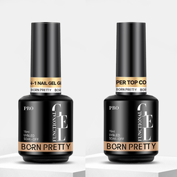 Born Pretty PRO - 8in1 Glue Gel + Super Top Coat - 2x15 ml