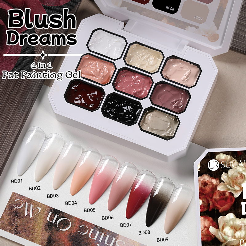 BORN PRETTY 4in1 festőzselé paletta - No.L03 - Blush Dreams