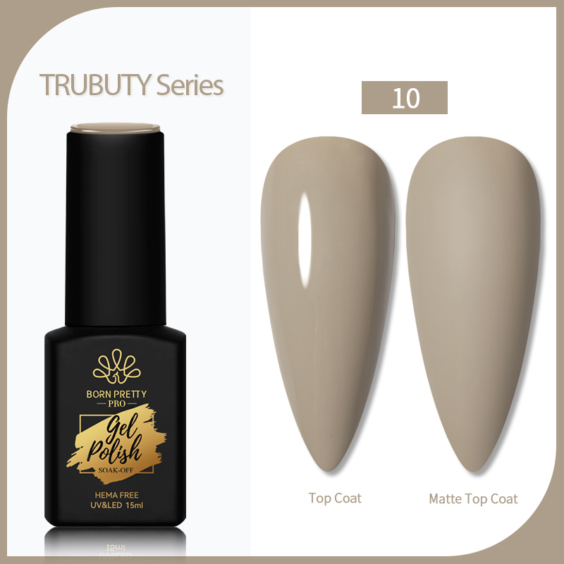 Born Pretty Trubuty UV/LED HEMA FREE gél lakk 15 ml - No.010