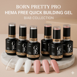 Born Pretty PRO - Quick Building Gél szett - 6x15 ml (B001, B002, B003, B008, B009, B010)
