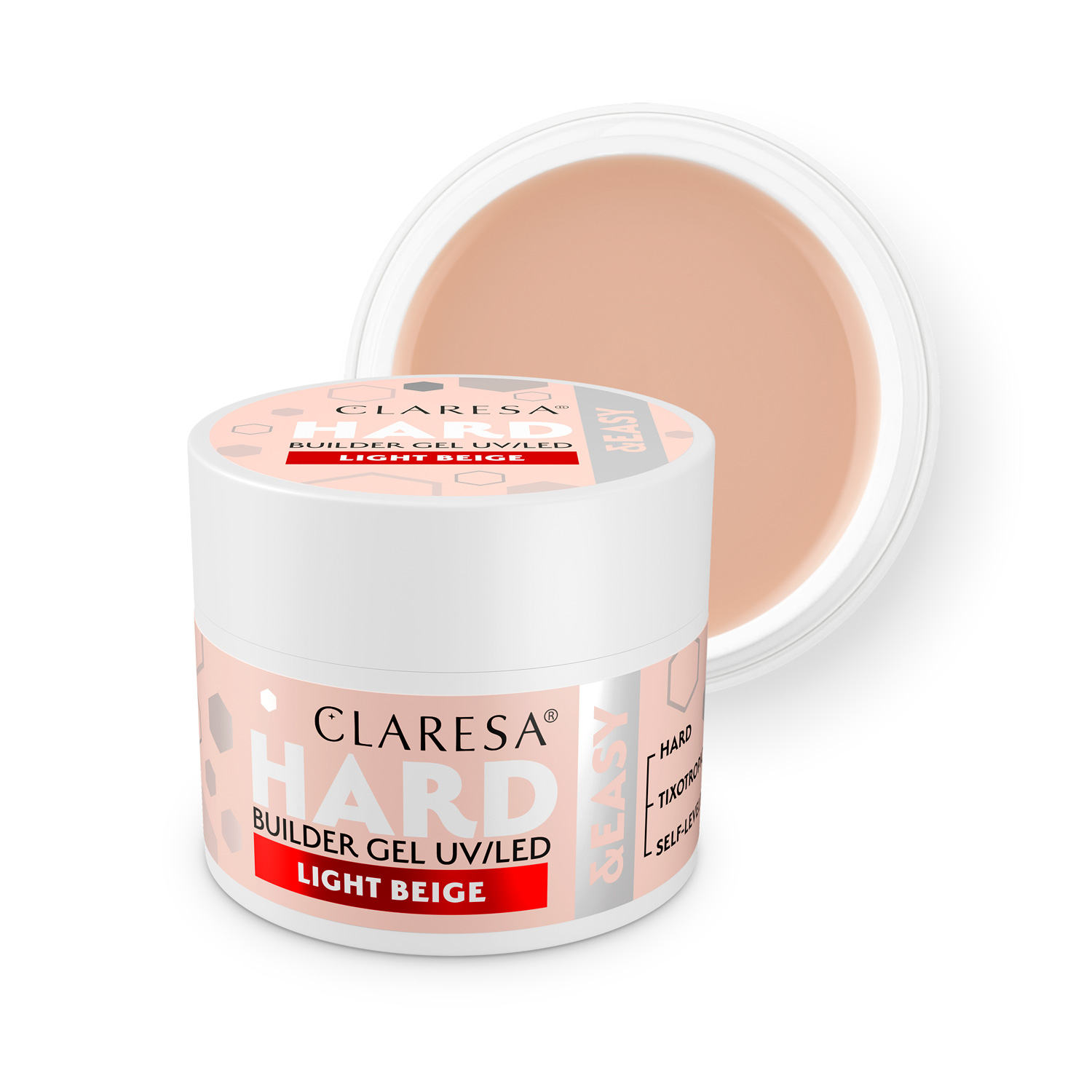 CLARESA Hard&Easy Builder Gél 12g - Light Beige