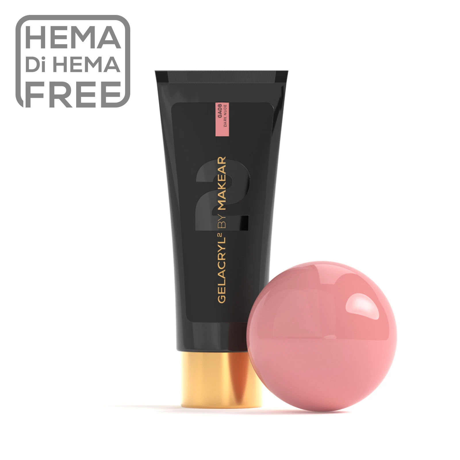 MAKEAR Poly Gel 30g - Gelacryl2 - GA08 - Dark Nude