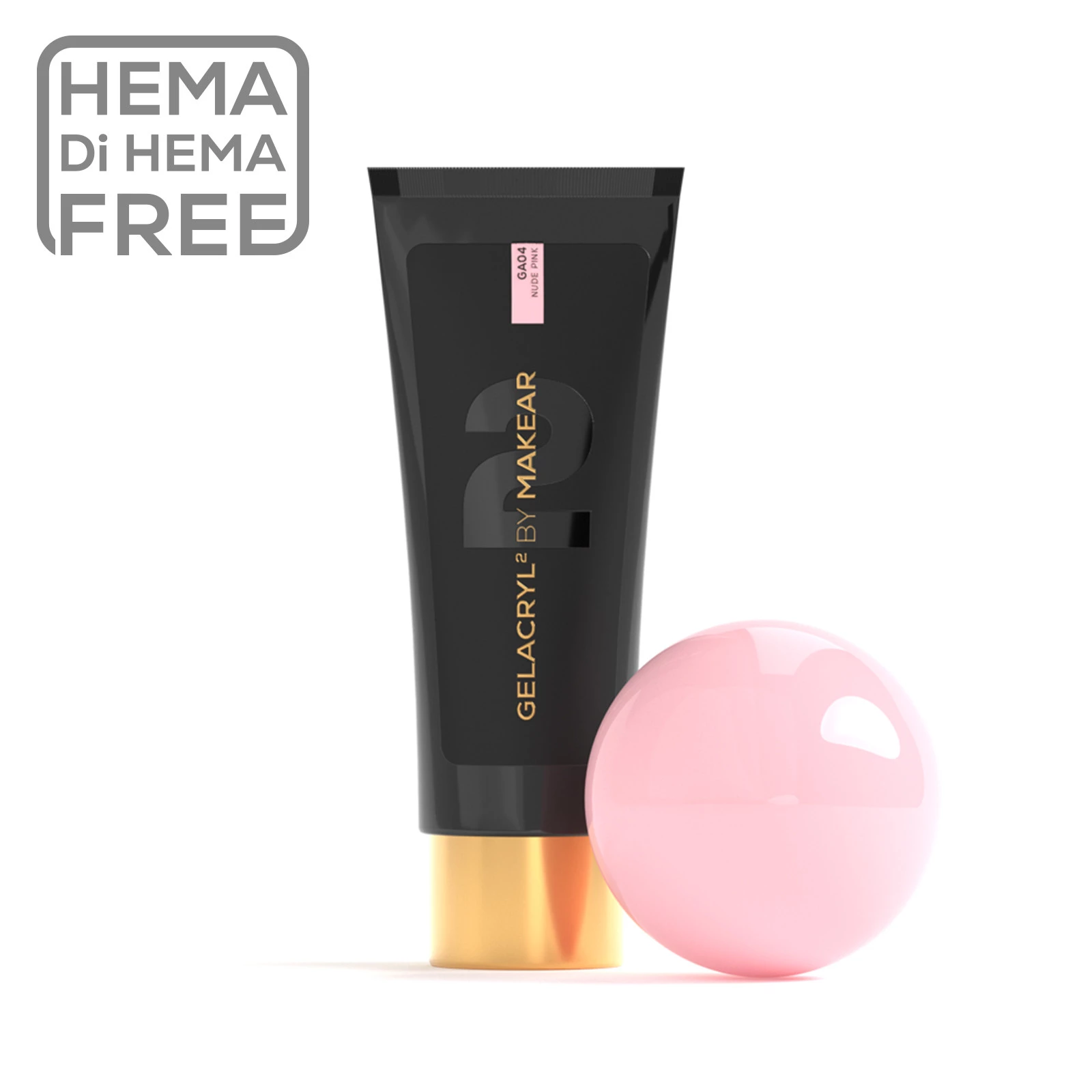 MAKEAR Poly Gel 60g - Gelacryl2 - GA04 - Nude Pink