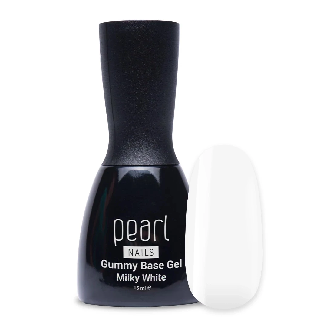 Pearl Nails Gummy Base Gel 15ml - Milky White