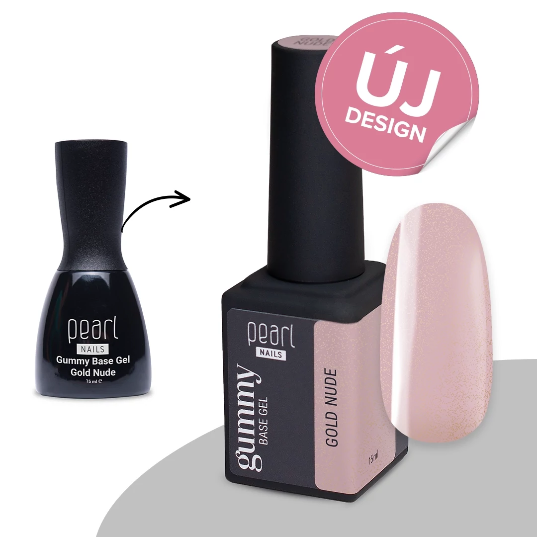 Pearl Nails Gummy Base Gel 15ml - Gold Nude