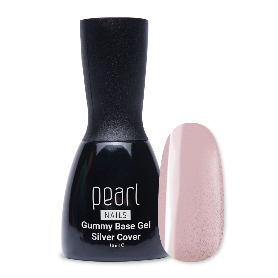 Pearl Nails Gummy Base Gel 15ml - Silver Cover