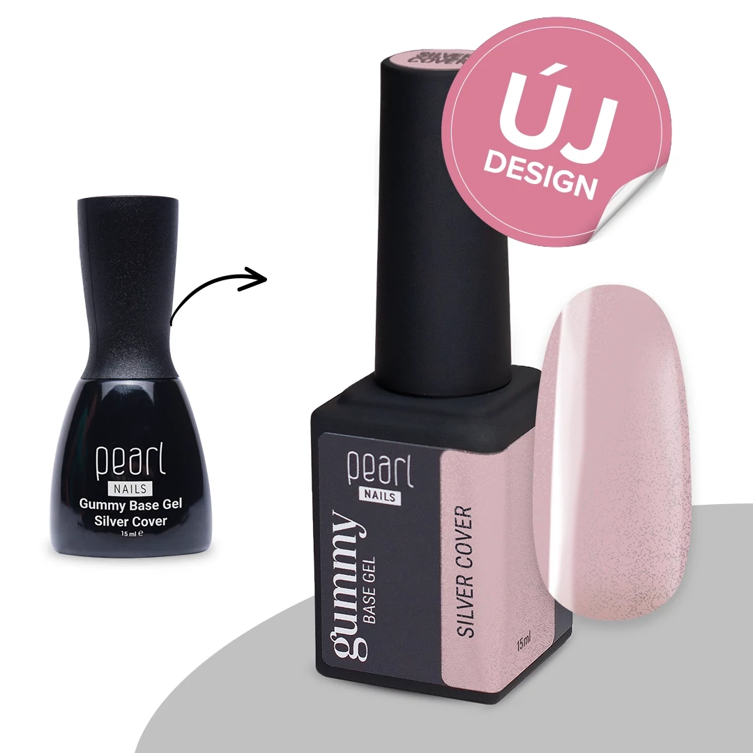 Pearl Nails Gummy Base Gel 15ml - Silver Cover