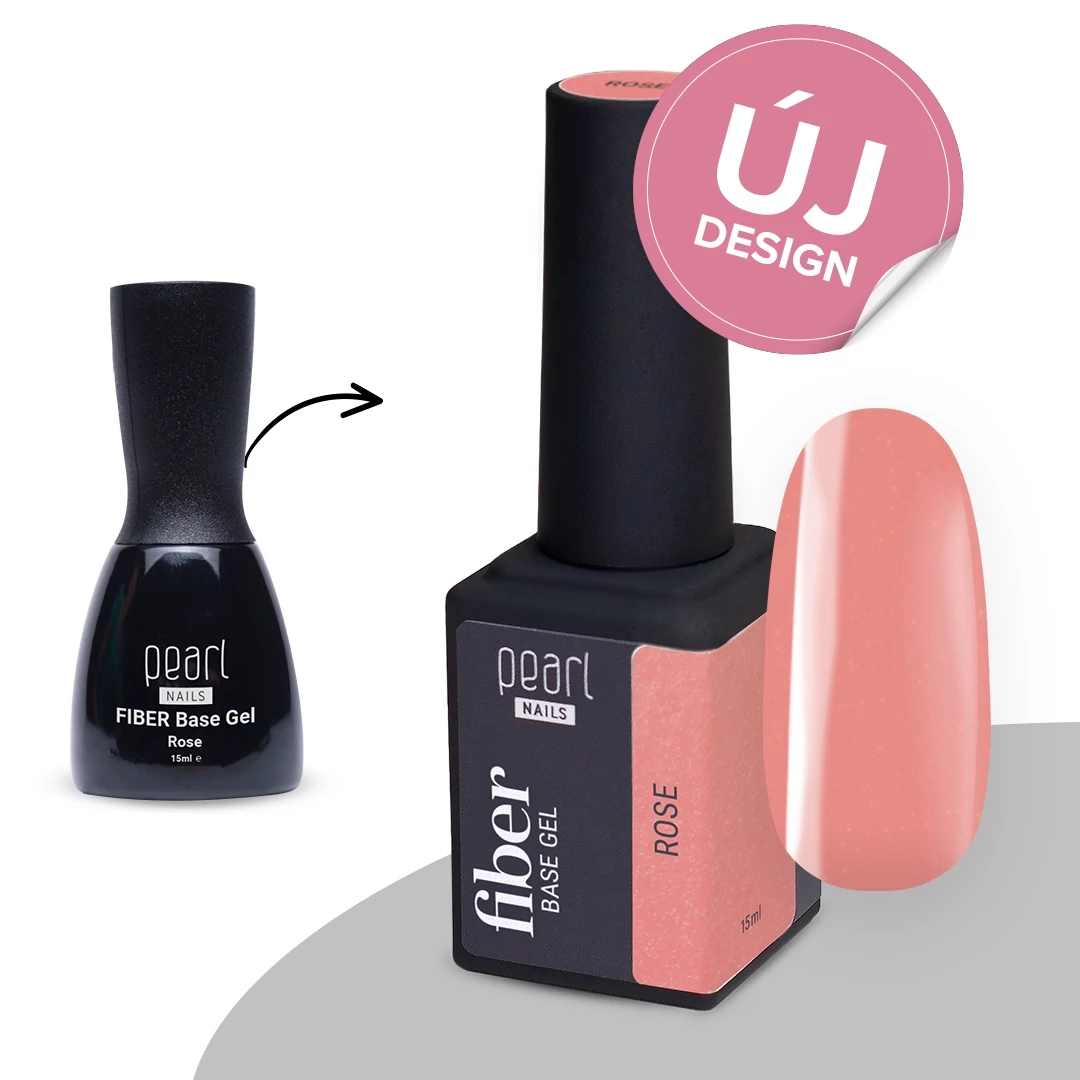 Pearl Nails Fiber Base Gel 15ml - Rose