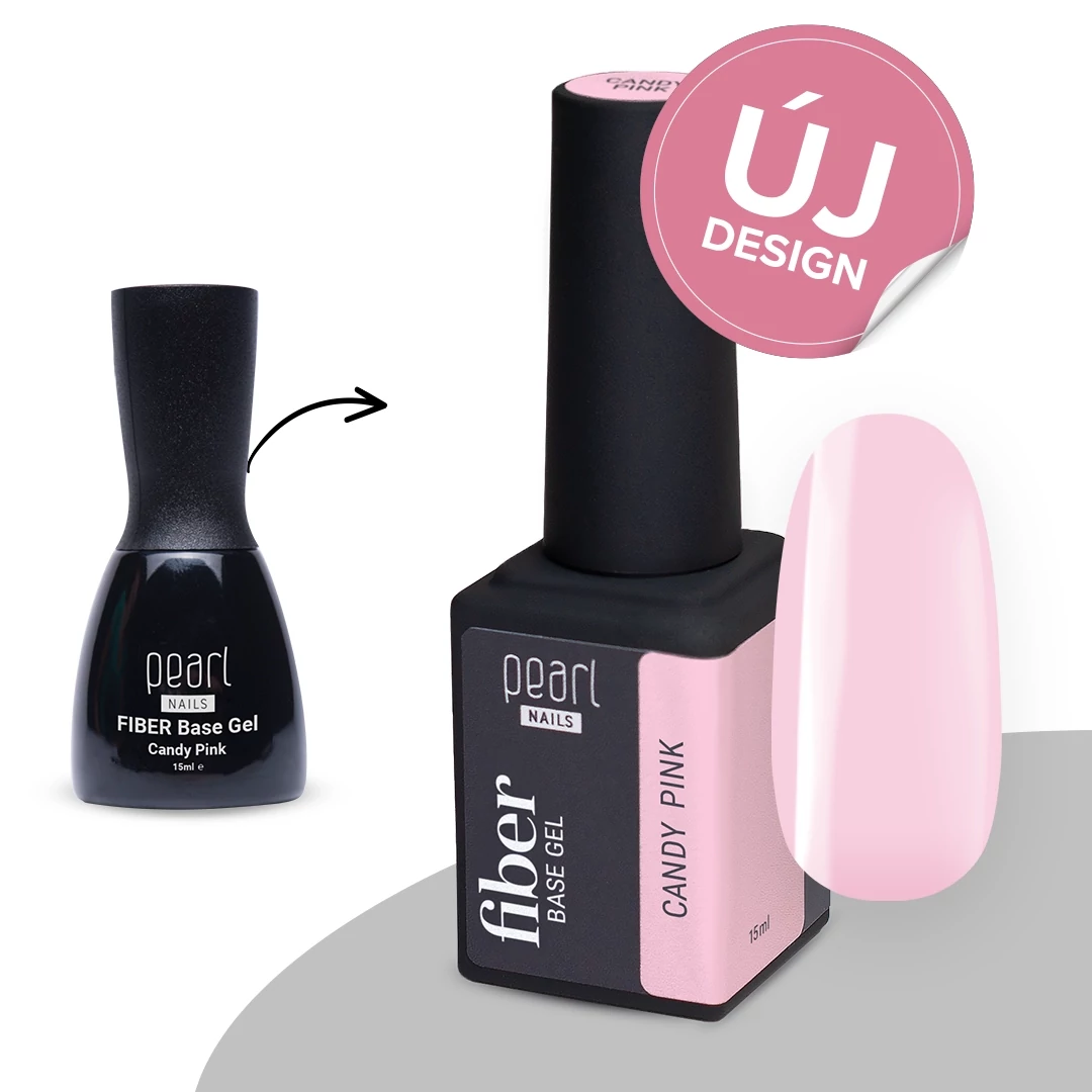 Pearl Nails Fiber Base Gel 15ml - Candy Pink