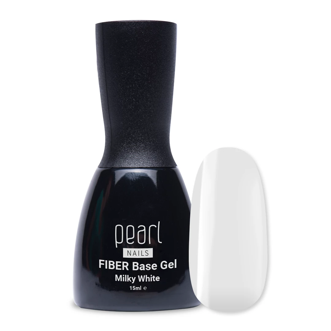 Pearl Nails Fiber Base Gel 15ml - Milky White