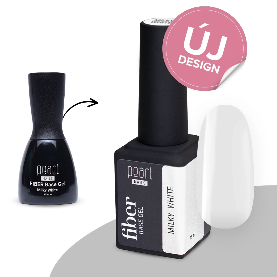 Pearl Nails Fiber Base Gel 15ml - Milky White