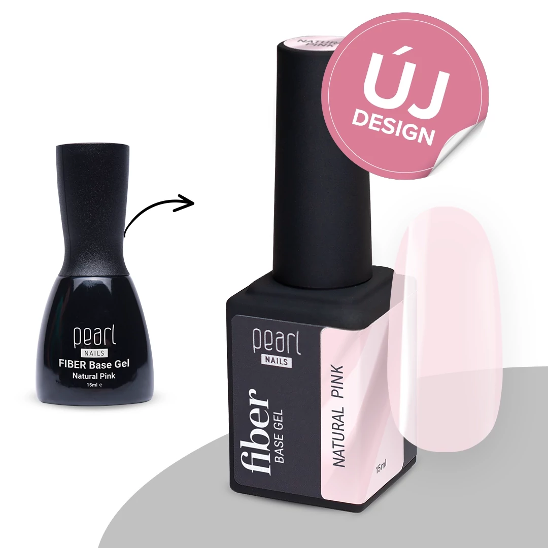 Pearl Nails Fiber Base Gel 15ml - Natural Pink