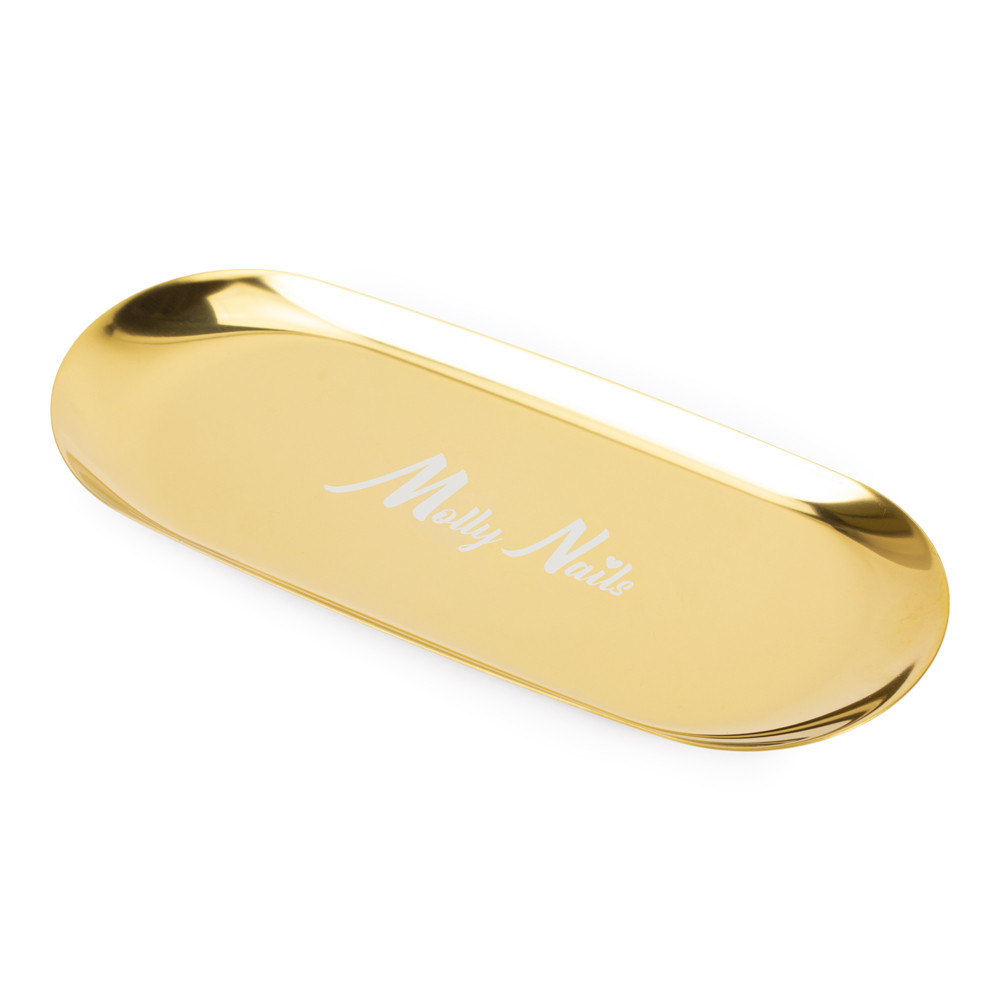 MollyNails fémeszköz tartó tálca - arany