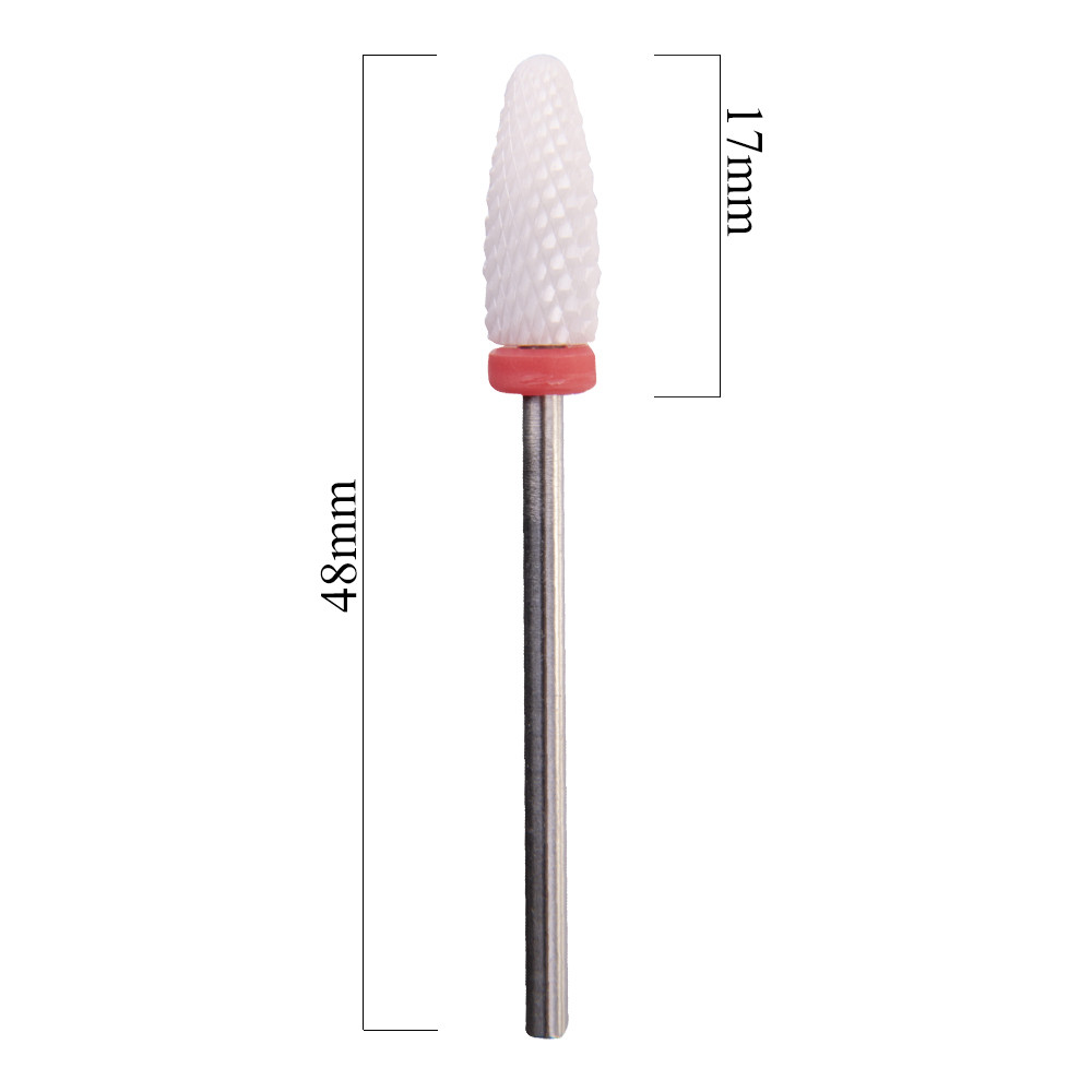 Kerámia csiszolófej leszedéshez - kúpos - finom (piros)