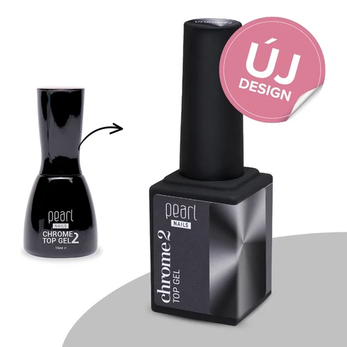 Pearl Nails Chrome 2 Top Gel 15 ml - fixálásmentes fényzselé