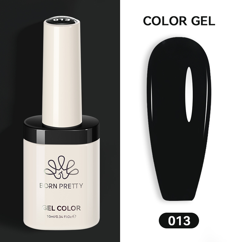 Born Pretty TERRA UV/LED gél lakk 10 ml - No.013 - Hema-Free Black