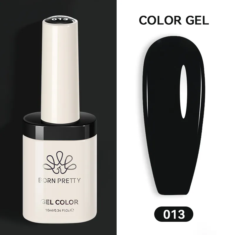 Born Pretty TERRA UV/LED gél lakk 10 ml - No.013 - Hema-Free Black