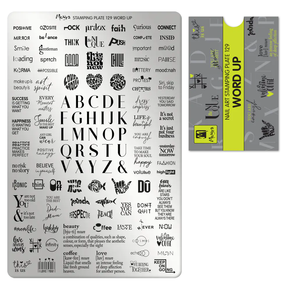 Moyra nyomdalemez No.129 Word Up