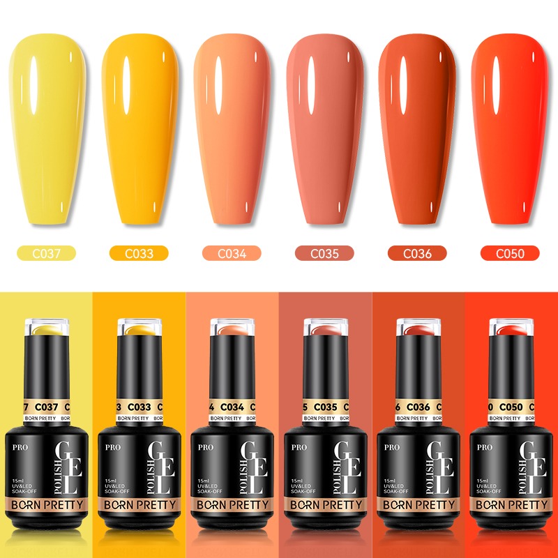 Born Pretty Pro UV/LED HEMA FREE gél lakk szett 6x15ml - BC110