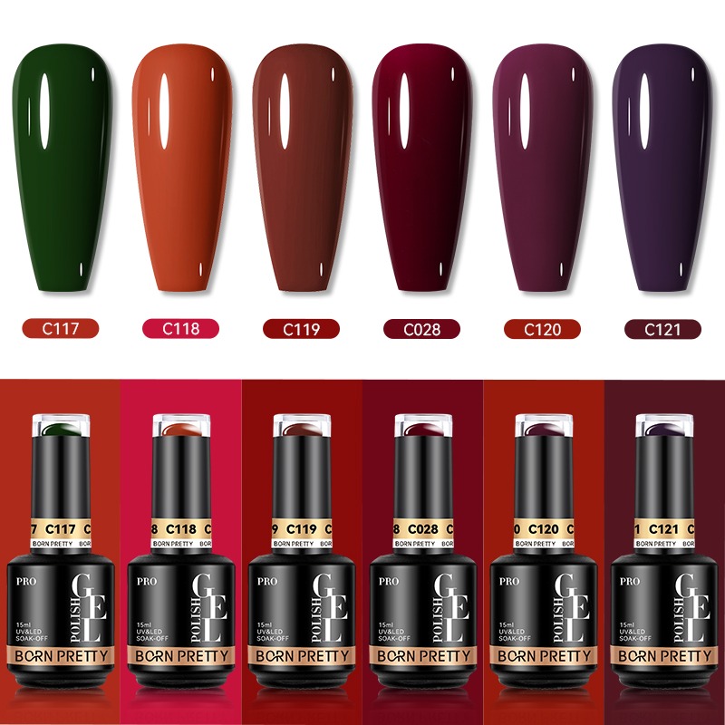 Born Pretty Pro UV/LED HEMA FREE gél lakk szett 6x15ml - BC116