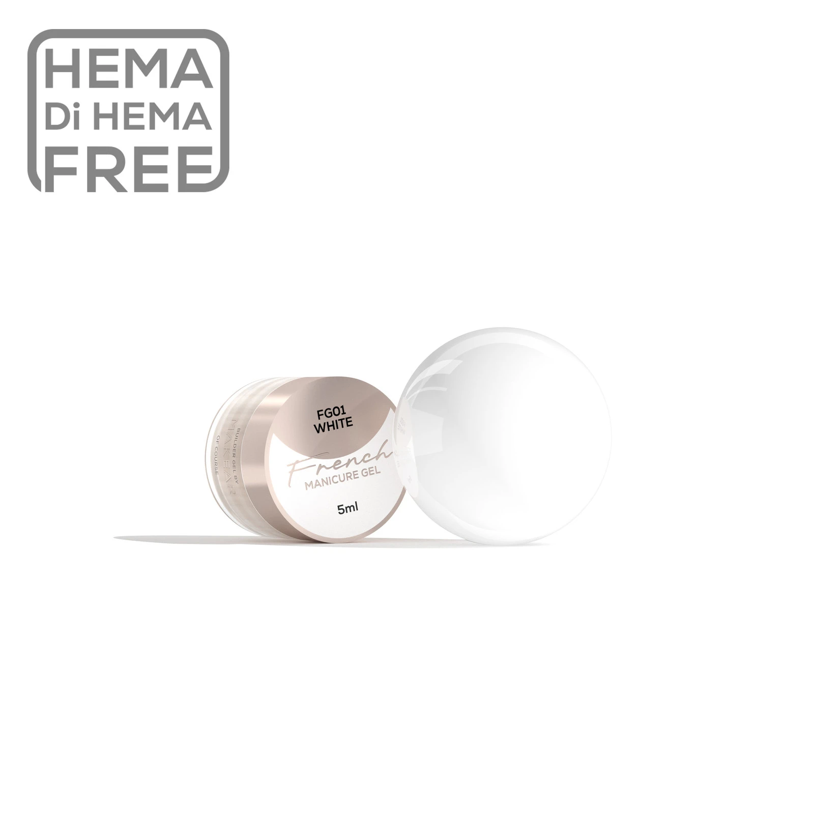 MAKEAR French Gel festőzselé FG01 - 5 ml - White