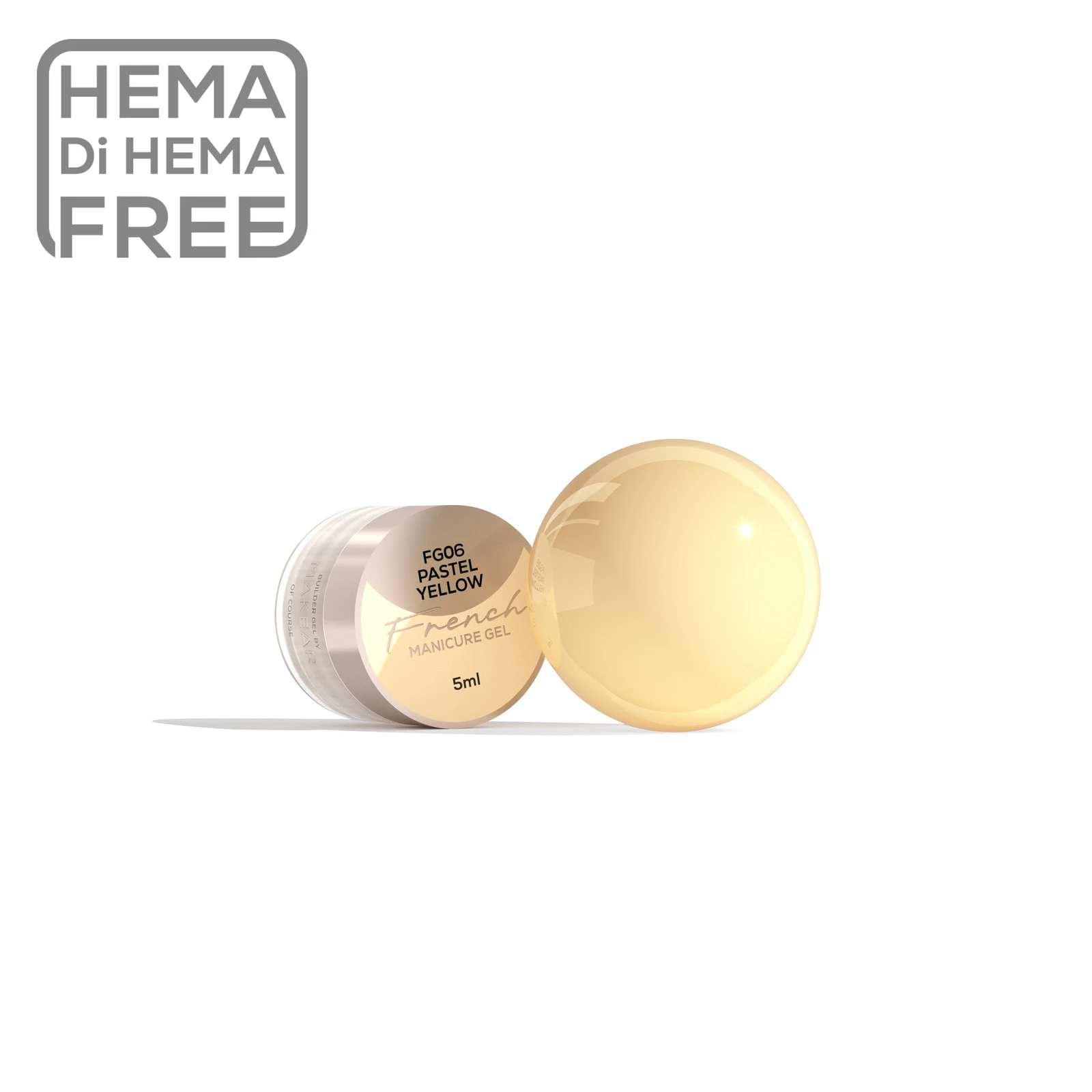 MAKEAR French Gel festőzselé FG06 - 5 ml - Pastel Yellow