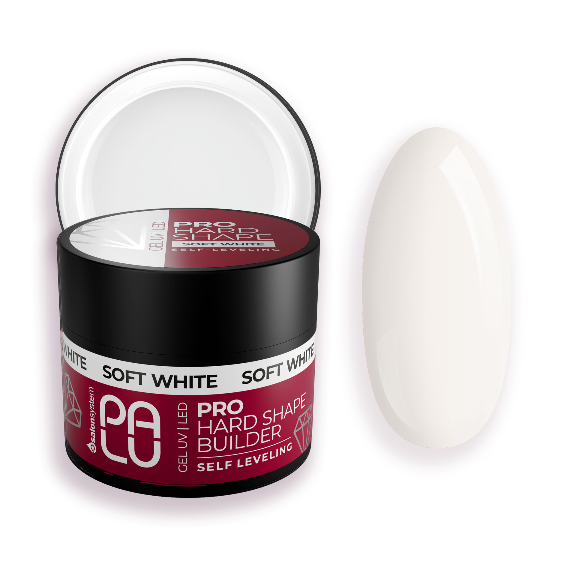 PALU Pro Hard Shape Builder építőzselé 45g - Soft White