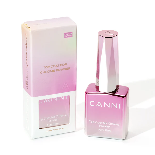 CANNI - Chrome Powder Top Coat 9 ml - fixálásmentes fényzselé